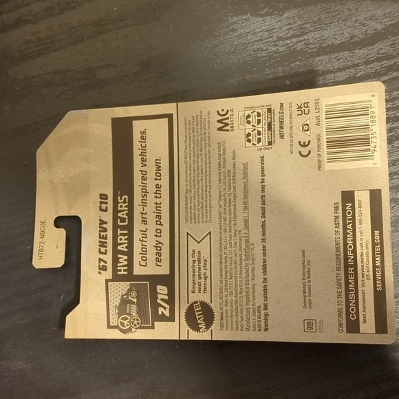 67 Chevy C10 Mattel Green Hot Wheels Toy Car - Picture 2 of 3